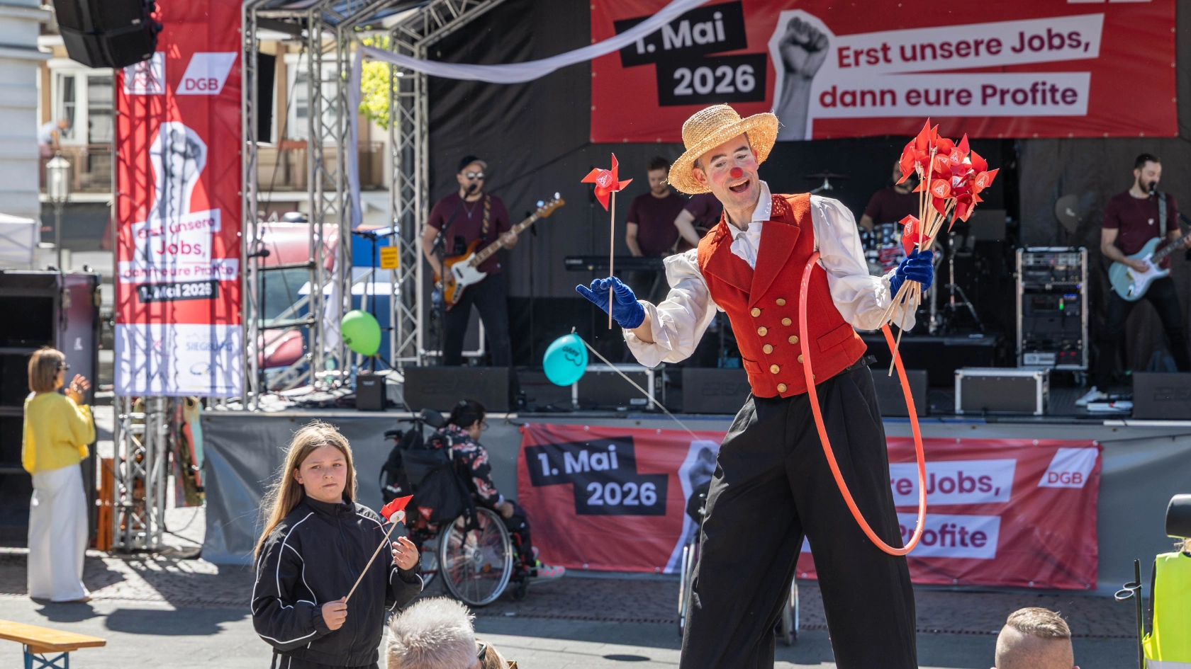 Clown Olli in seinem Element