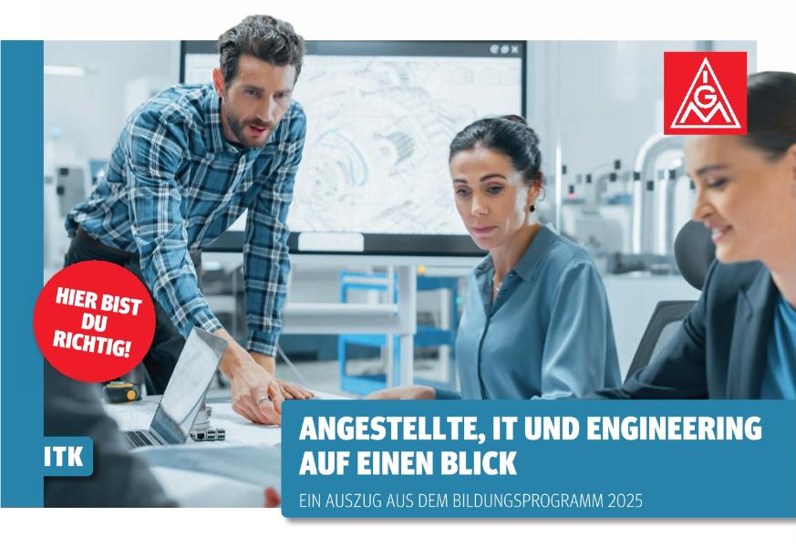 Bildungsprogramm 2025: Angestellte, IT und Engineering auf einen Blick