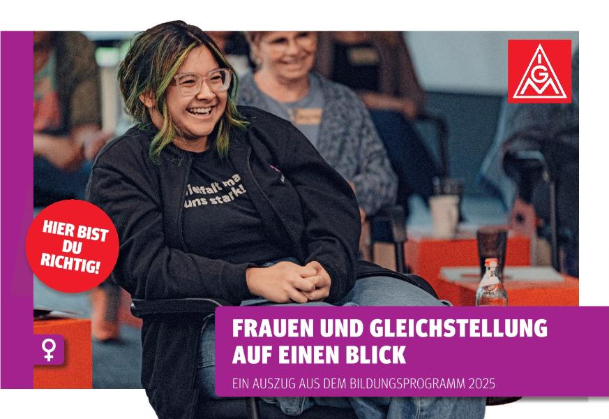 Frauen und Gleichstellung auf einen Blick - Ein Auszug aus dem Bildungsprogramm 2025